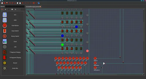 Screenshot of the wiRedPanda circuit editor